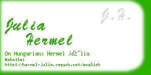 julia hermel business card